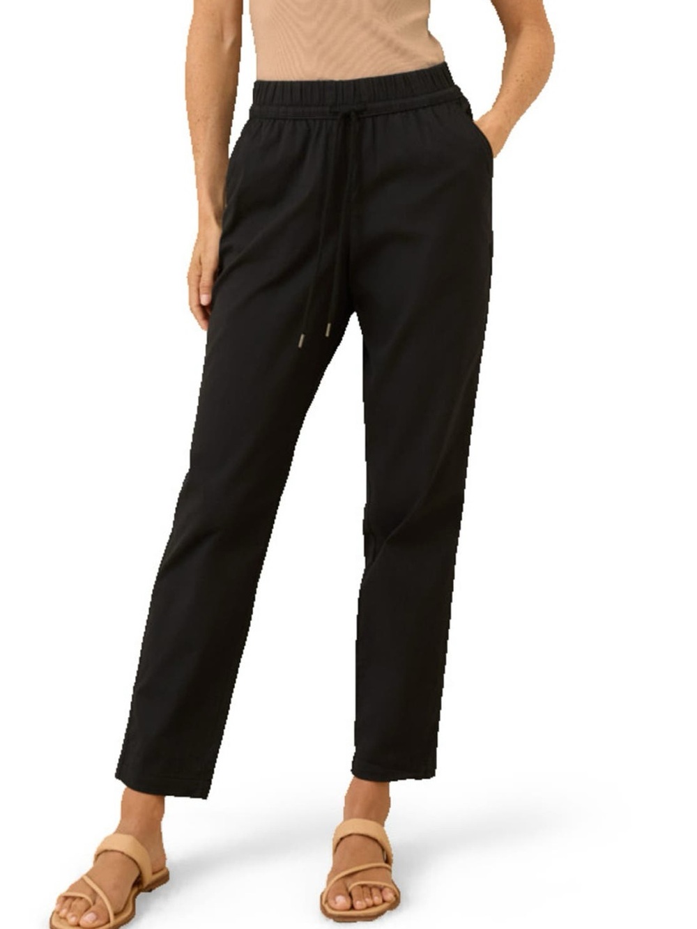 Pact 100% Organic Cotton Daily Twill Drawstring Pants High Waist XXXL